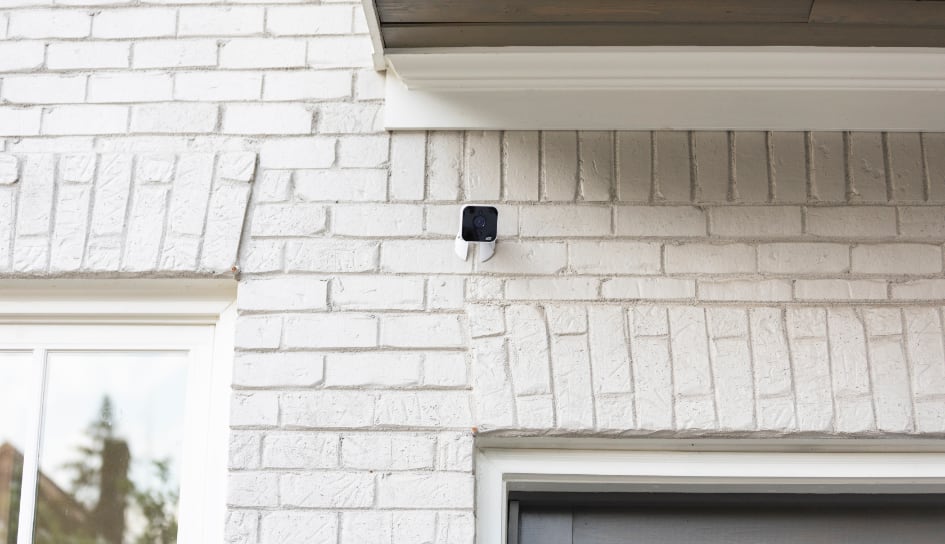ADT outdoor camera on a St. Paul home